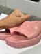 Gucci Rubber Slide Sandals Pink Size35