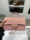 Chanel MINI 8 TOP HANDLE PINK LAMB GHW HOLO31