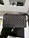 Chanel BOY 10" BLACK CAVIAR RHW HOLO 19
