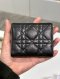 Dior JOLIE HIBISCUS WALLET BLACK GHW 2025
