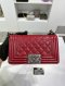 Chanel BOY 8" RED CAVIAR RHW HOLO19