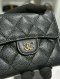 Chanel TRI-FOLD WALLET BLACK CAVIAR GHW MICROCHIP