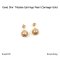 Dior TRIBALES EARRING PEARL CANNAGE GOLD