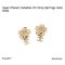 Chanel CAMELLIA CC DROP EARRINGS GOLD 2024