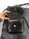 YSL LE 5 A 7 MINI CROC SHOULDER BAG BLACK GHW 2023