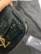 YSL LE 5 A 7 MINI CROC SHOULDER BAG BLACK GHW 2023