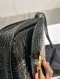 YSL LE 5 A 7 MINI CROC SHOULDER BAG BLACK GHW 2023