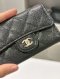 Chanel CARD HOLDER BLACK CAVIAR MICROCHIP