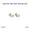 Dior ABC PEARL EARRINGS GOLD