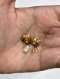 Dior D-MILLEFIORI PEARL EARRINGS GOLD