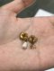 Dior D-MILLEFIORI PEARL EARRINGS GOLD