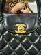 Chanel SMALL KELLY BLACK CALF GHW MICROCHIP