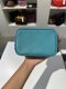 PRADA SAFFIANO MINI BOX CROSSBODY BAG BLUE