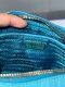 PRADA SAFFIANO MINI BOX CROSSBODY BAG BLUE