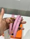 HERMES H BELT 13MM SIZE80 PINK STAMP Z