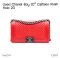 Chanel BOY 10" RED CHEVRON HOLO 20633425