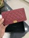 Chanel BI FOLD WALLET BURGUNDY CV GHW HOLO 26327042