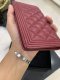 Chanel BI FOLD WALLET BURGUNDY CV GHW HOLO 26327042