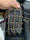 Chanel CLUTCH WITH CHAIN BLACK LAMB GHW HOLO 28750766