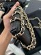 Chanel CLUTCH WITH CHAIN BLACK LAMB GHW HOLO 28750766