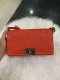 Chanel BOY 10" RED CHEVRON HOLO 20633425