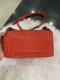 Chanel BOY 10" RED CHEVRON HOLO 20633425