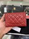 Chanel WALLET LAMB RED SHW HOLO20