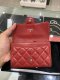Chanel WALLET LAMB RED SHW HOLO20