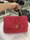 Chanel 19 TWEED PINK HOLO30551509 GHW