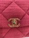 Chanel 19 TWEED PINK HOLO30551509 GHW