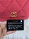 Chanel 19 TWEED PINK HOLO30551509 GHW
