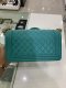 Chanel BOY 10" GREEN LAMB GHW HOLO 23559212