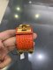 Hermes CDC BRACELET RED CROC GHW STAMP Q