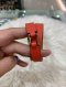 Hermes RIVALE DOUBLE TOUR BRACELET RED PHW SIZE S STAMP T