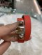 Hermes RIVALE DOUBLE TOUR BRACELET RED PHW SIZE S STAMP T