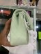 Chanel CLASSIC 10" LIGHT GREEN CAVIAR GHW MICROCHIP