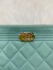 Chanel Boy Pouch Blue Caviar GHW Holo29