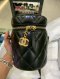 Chanel Vanity Case Black Lamb GHW Microchip