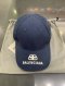 Balenciaga Logo Baseball Cap Navy Size L/59cm