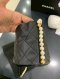 Chanel MINI DRAWSTRING BLACK CALF GHW HOLO 31