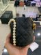 Chanel MINI DRAWSTRING BLACK CALF GHW HOLO 31