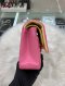 Chanel CLASSIC 10" PINK LAMB RAINBOW HARDWARE HOLO 31090280