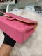 Chanel CLASSIC 10" PINK LAMB RAINBOW HARDWARE HOLO 31090280