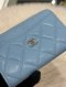 Chanel ZIPPY CARD HOLDER CAVIAR GHW