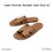 Hermes SANDALS GOLD SIZE 42