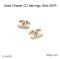 Chanel CC EARRINGS GOLD 2019