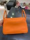 Hermes LINDY 30 ORANGE STAMP Q