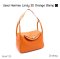 Hermes LINDY 30 ORANGE STAMP Q