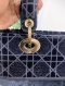 Dior LADY MEDIUM NAVY VELVET 2021