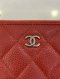 Chanel LONG WALLET RED CAVIAR SHW HOLO 18735202